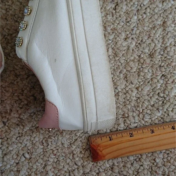 KURT GEIGER LONDONLeather Liviah Sneakers size 5.5 - Picture 12 of 14